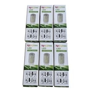 6-Pack G4 LED Light Bulbs 12V AC/DC 5W 3000K Warm White High Brightness NIB
